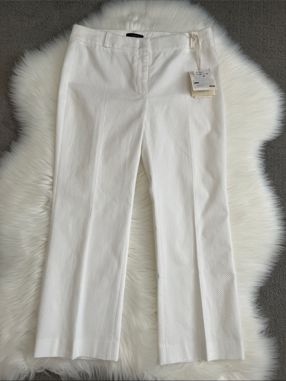Peserico White Textured Pants